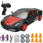 Ferrari 360 Modena Schwarz/Rot 2x Batterie