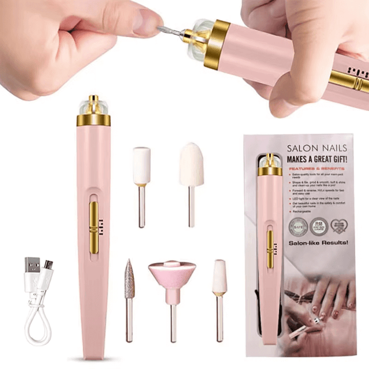 Elektrisches Nagelpolierset 5-in-1 Maniküre-Pediküre