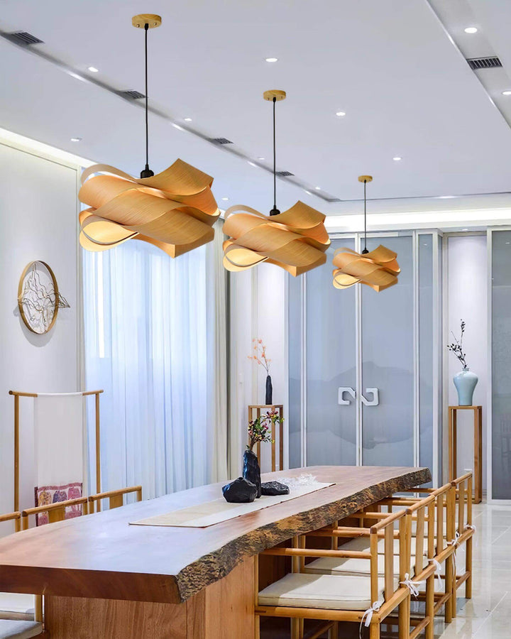 Hängeleuchte Holz Design Modern Esszimmerlampe
