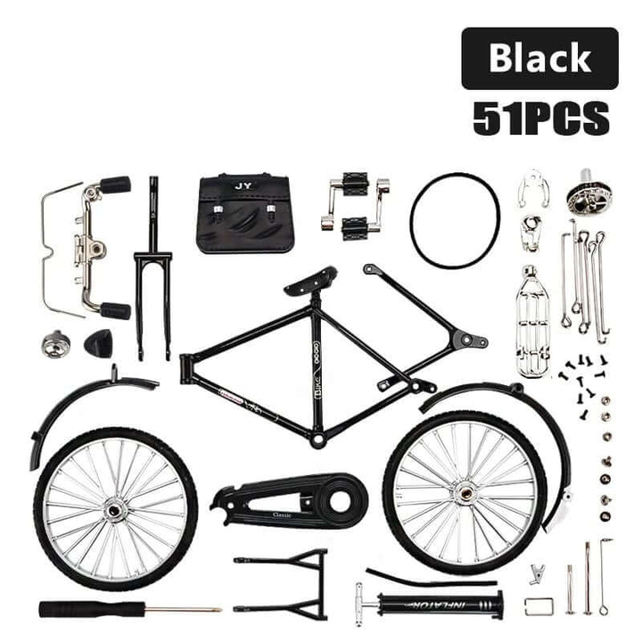Kit de maquette de vélo rétro à monter soi-même - Objet décoratif nostalgique 