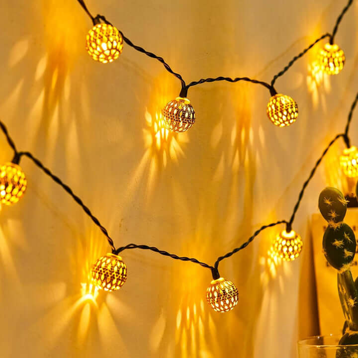 Wasserfeste Solar-Lichterkette Marokkanischer Stil