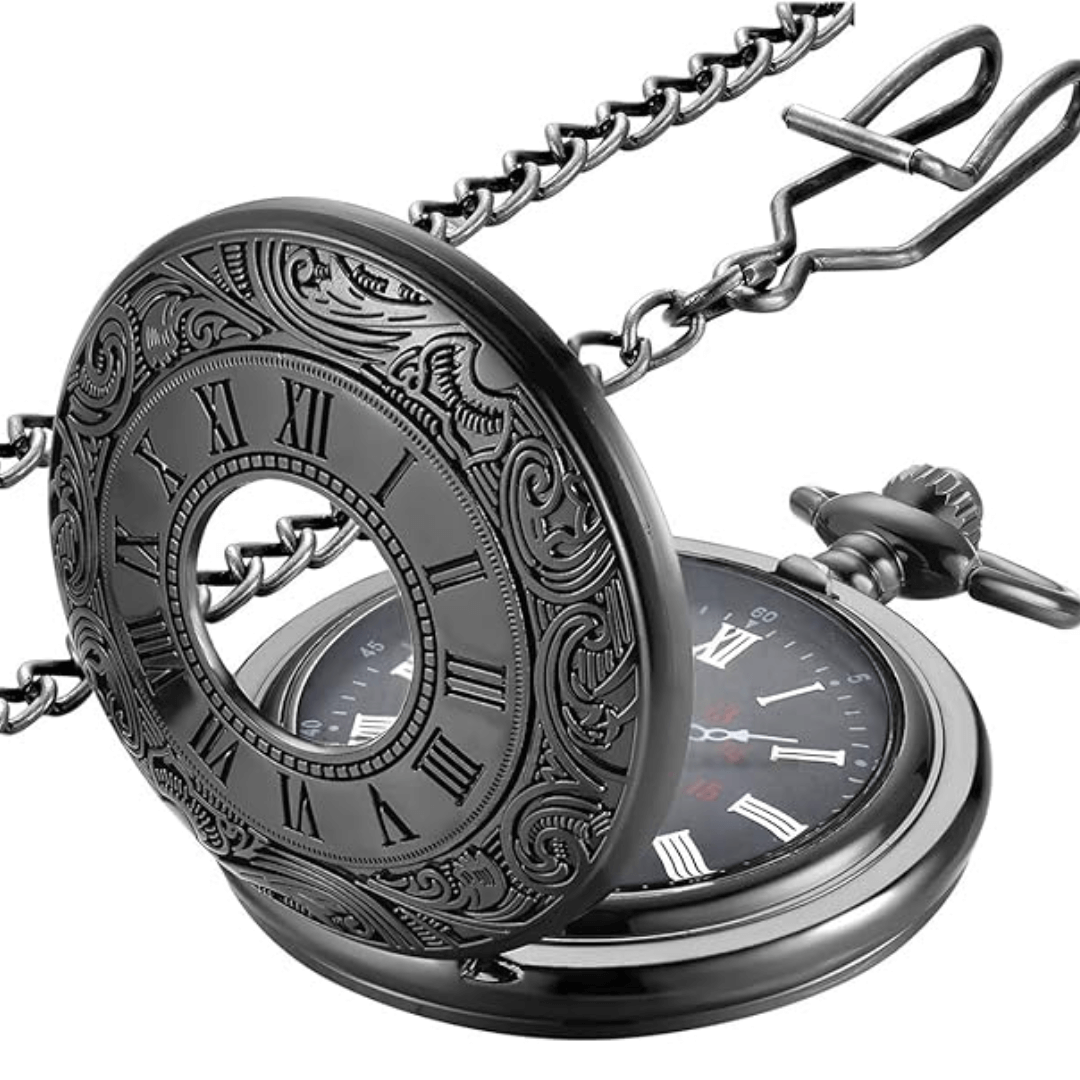 Elegante Vintage Taschenuhr mit Kette