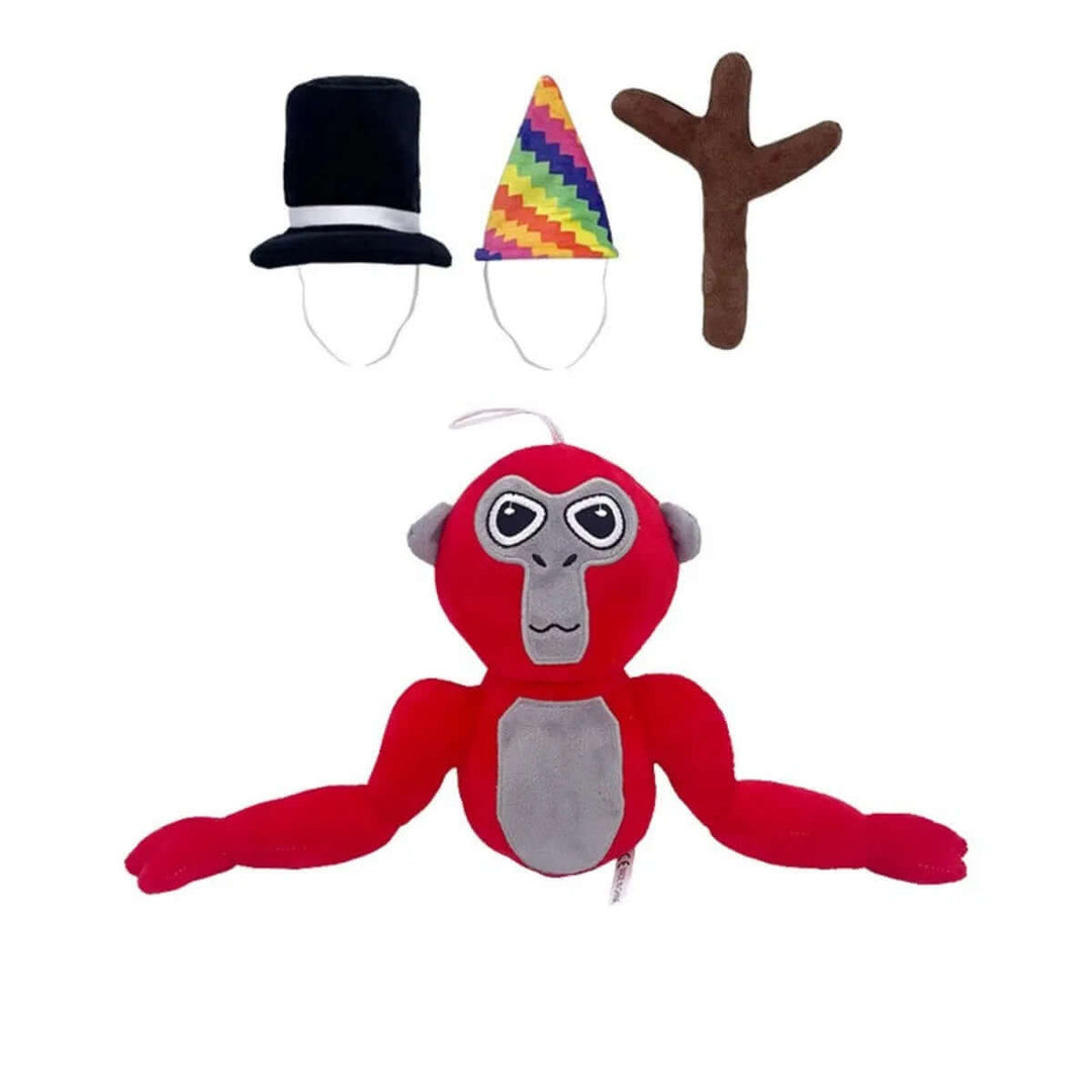 Kuschelweicher Gorilla Plüschtier - Buntes Design