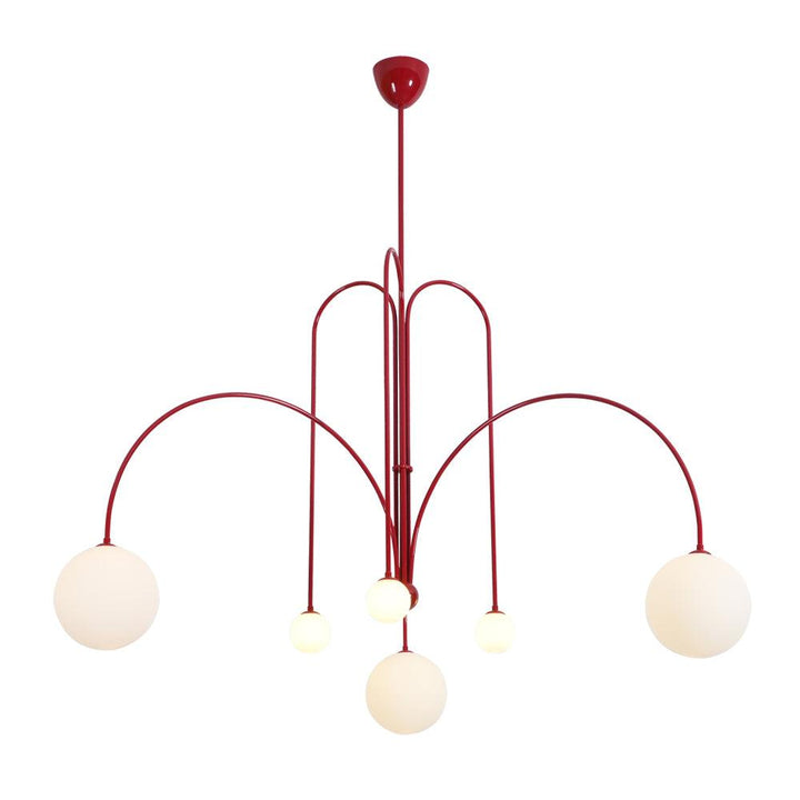 Suspension élégante en verre et métal