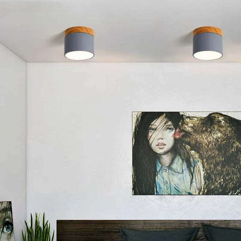 Moderne LED Deckenleuchte, Morandi Stil