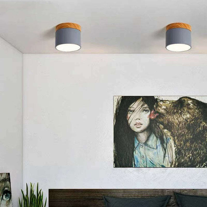 Moderne LED Deckenleuchte, Morandi Stil