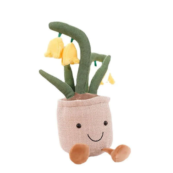 Peluche fleur câline - compagnon d'oreiller doux