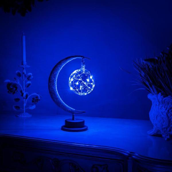 Dekorative Mondlichtlampe mit Halterung