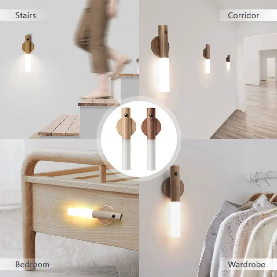EcoLuxe Magnetische LED Wandleuchte 7-Zoll