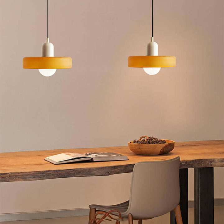 Bunte Glas-Hängelampe - Modernes Design