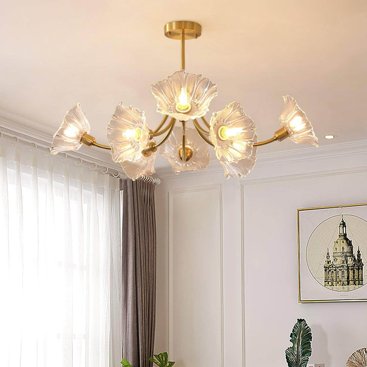 Blumenglas Kronleuchter - Elegant & Modern