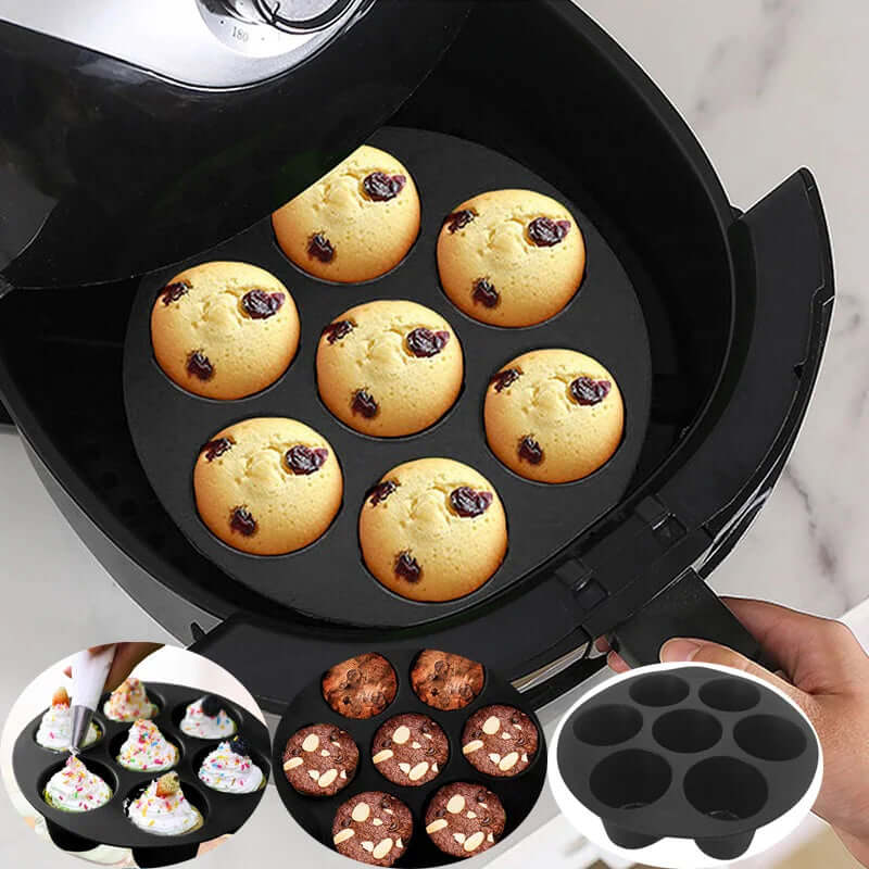 Moule à muffins en silicone pour friteuse à air - antiadhésif et flexible