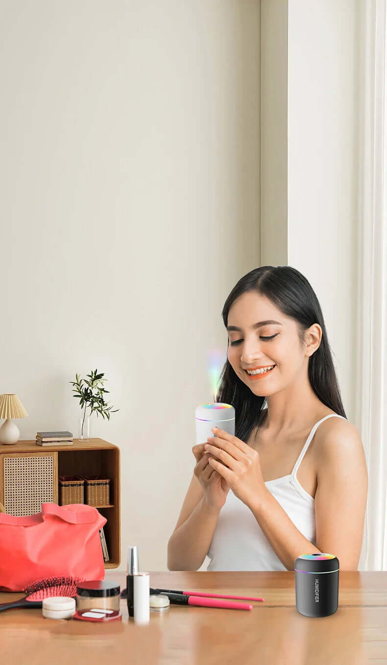 Kompakter USB Luftbefeuchter mit Aromafunktion