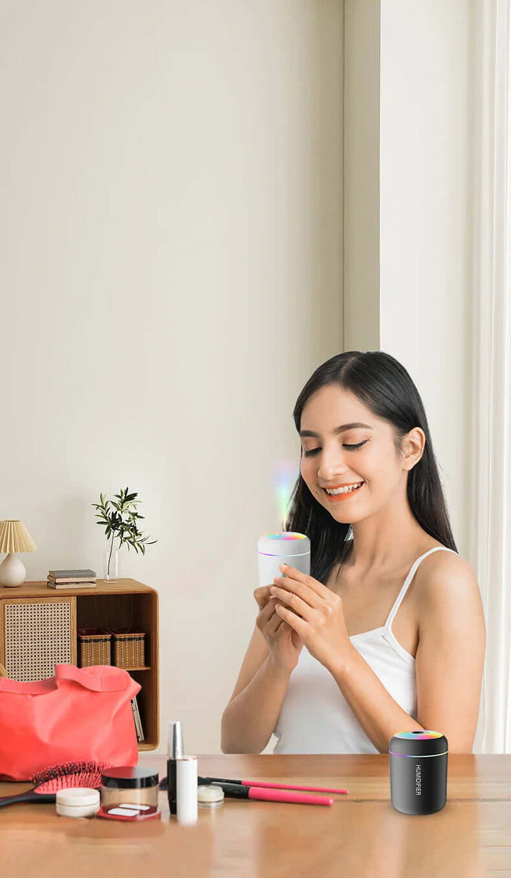 Kompakter USB Luftbefeuchter mit Aromafunktion