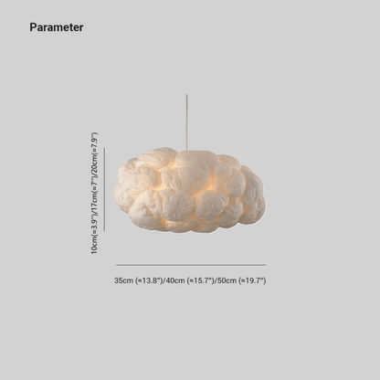 Suspension LED Cloud coton - PVC blanc