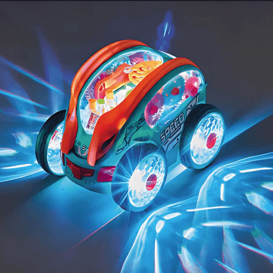 LED-Spielzeugauto mit Musik und 360° Drehfunktion
