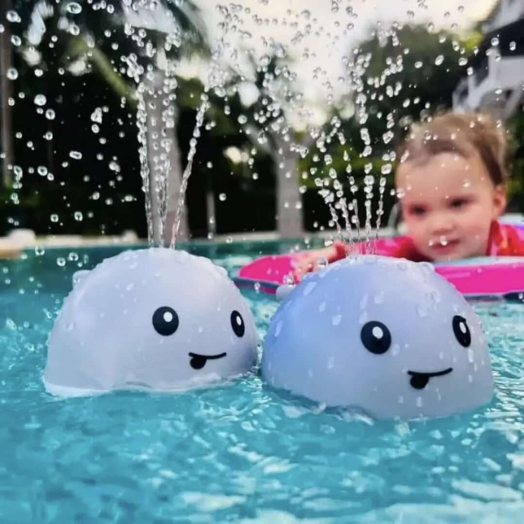 Bade-Wal mit Licht & Wasserspaß - Kinderspielzeug