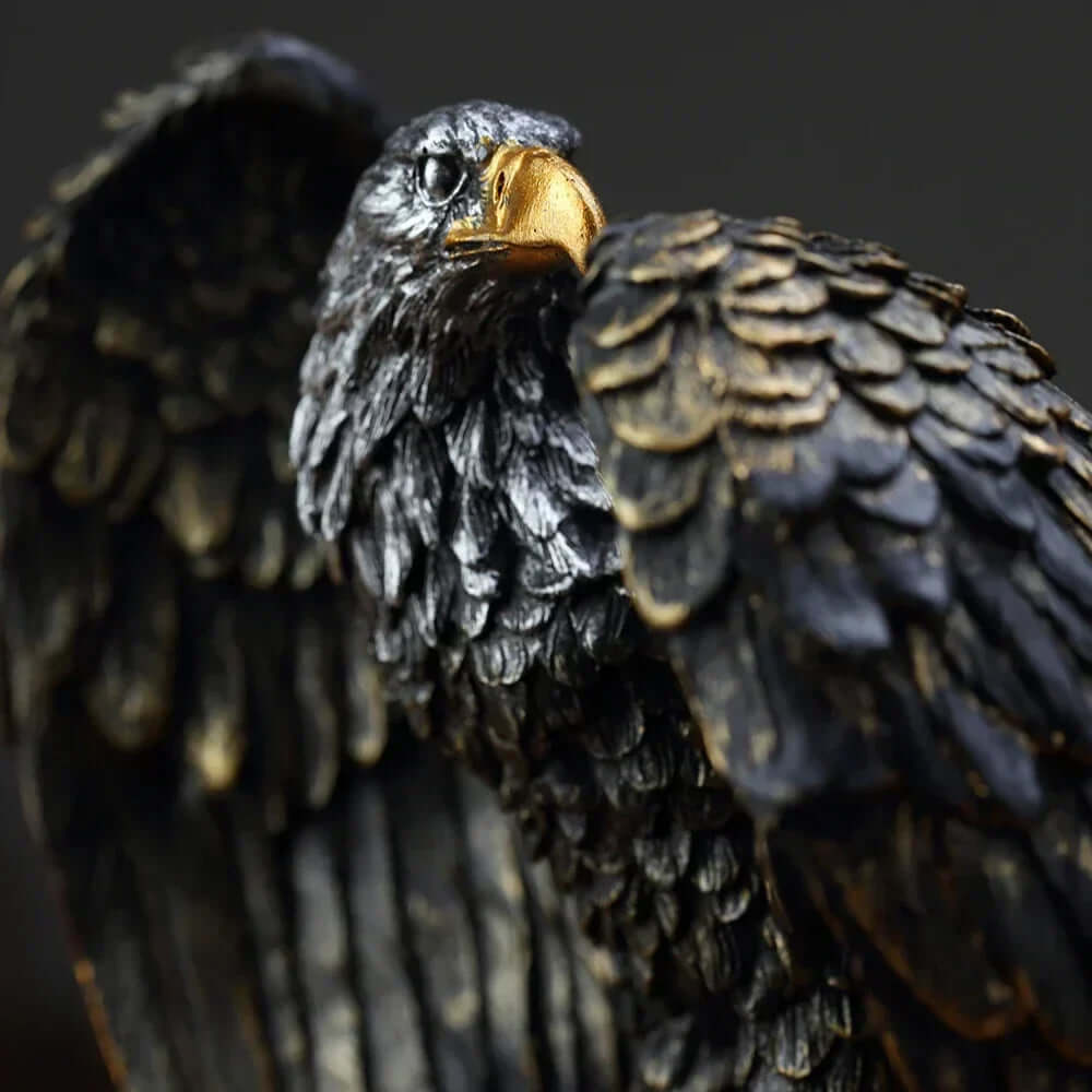 Adler Skulptur - Bronze Deko Figur, majestätisch