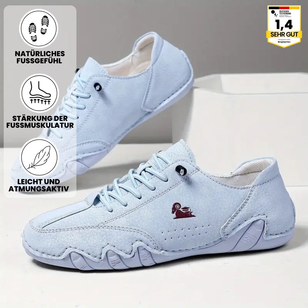 "Damen Barfußschuhe, ergonomisch, wasserfest, flexibel, hellgrau, mit breitem Zehenraum, ideal für Outdoor-Aktivitäten"