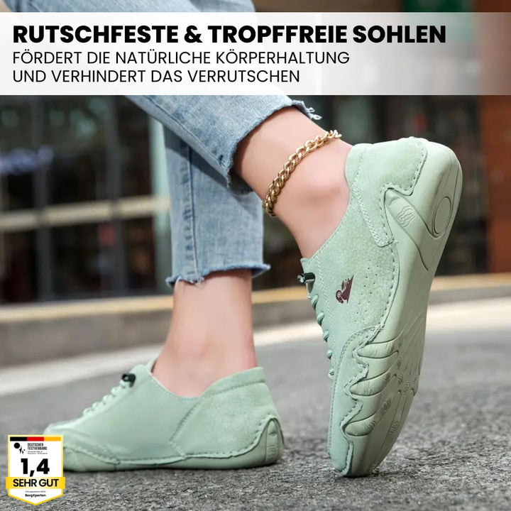 "Damen Barfußschuhe, ergonomisch, wasserfest, flexibel, hellgrau, mit breitem Zehenraum, ideal für Outdoor-Aktivitäten"