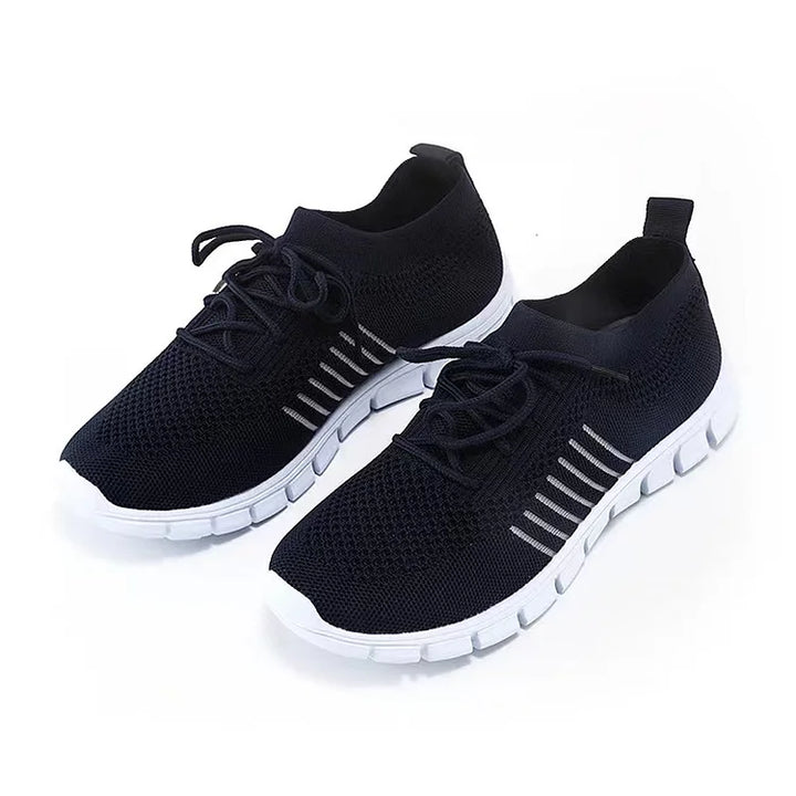 "Damen orthopädische Sneakers in Grau, ergonomisch designt, Kunstleder, vielseitig kombinierbar, perfekter Tragekomfort"