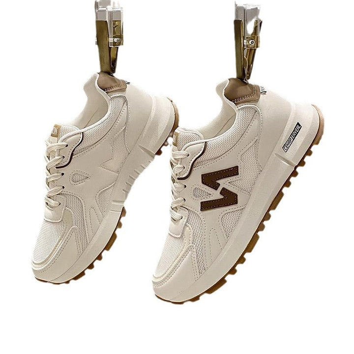 "Damen Sneaker, sportlich, atmungsaktiv, graues Mesh, griffige Laufsohle; ideal für Alltag & Sport; bequem & leicht."