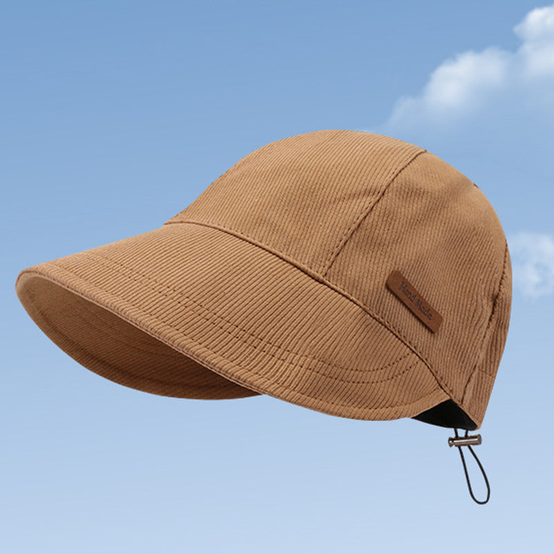 "Damen UV-Schutz-Hut mit breiter Krempe, faltbar, in Schwarz, Beige, Khaki oder Blau für Outdoor-Aktivitäten."