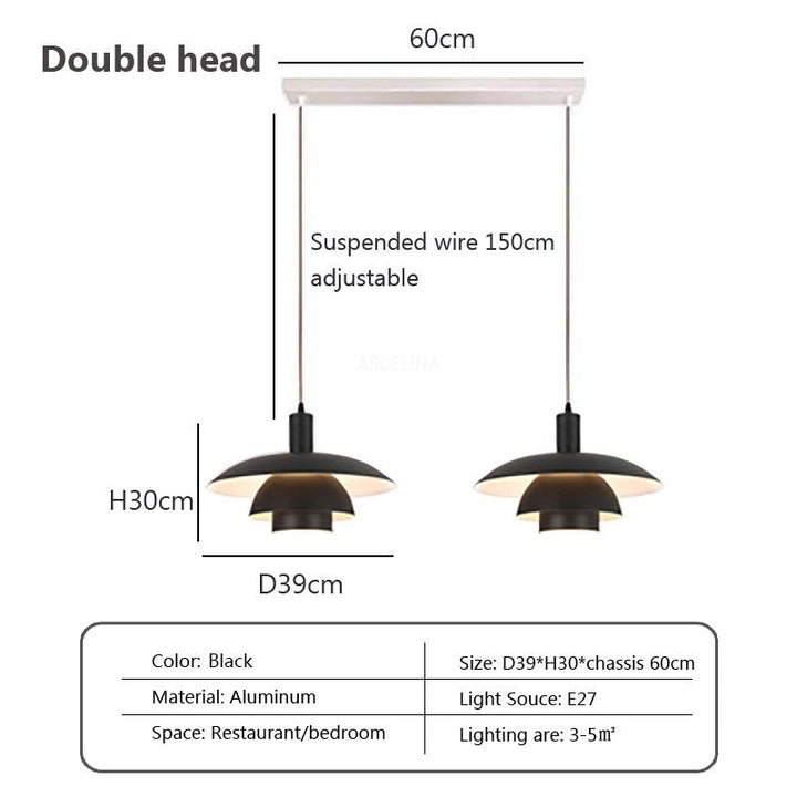 "Dänische Design-Hängeleuchte aus Metall und Glas im skandinavischen Stil, elegant und vielseitig für modernes Ambiente."