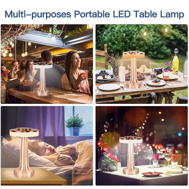 Kabellose LED Tischlampe, wiederaufladbar