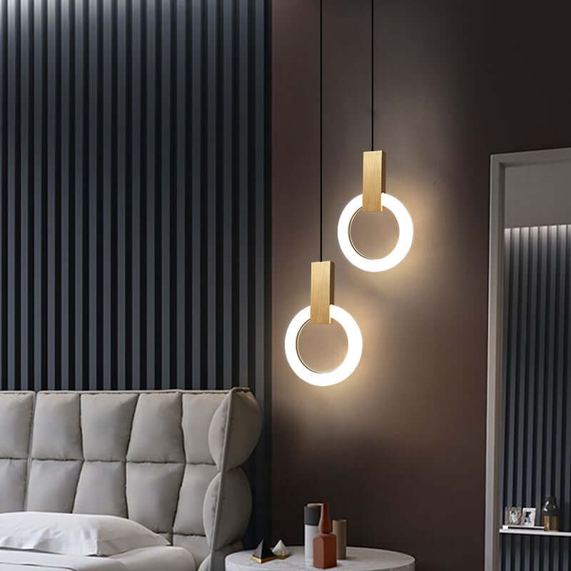 Moderne LED Ring Pendelleuchte