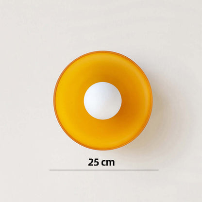 Moderne Runde Glas Deckenleuchte