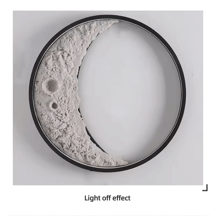 3D Mond Wandlampe Halbmond LED Leuchte