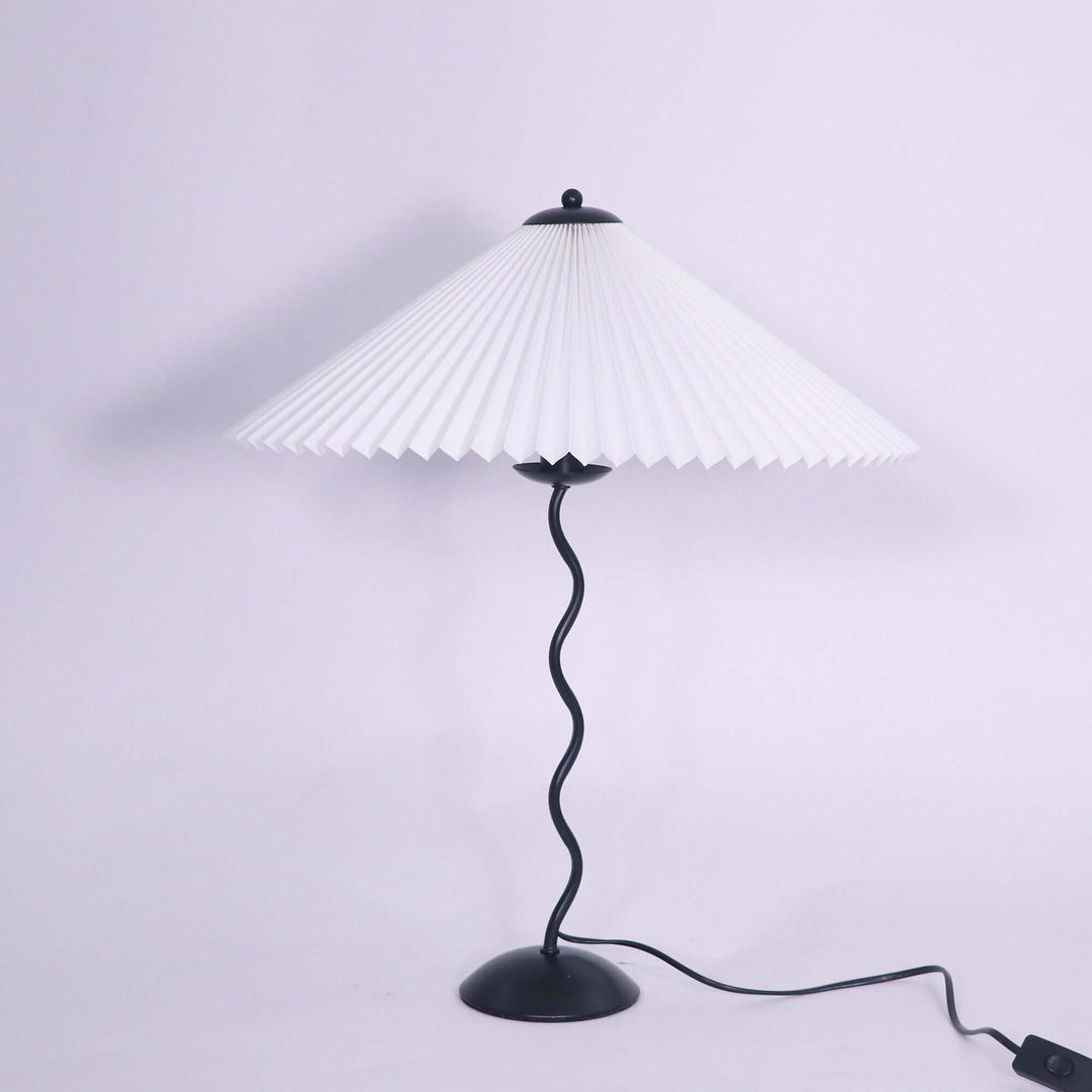 Designer Tischlampe Metall Modern Wellenförmig