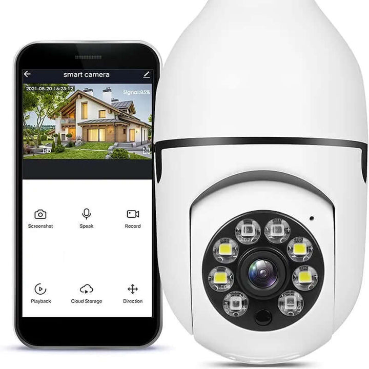 Caméra de sécurité intelligente avec 1080p et lumière