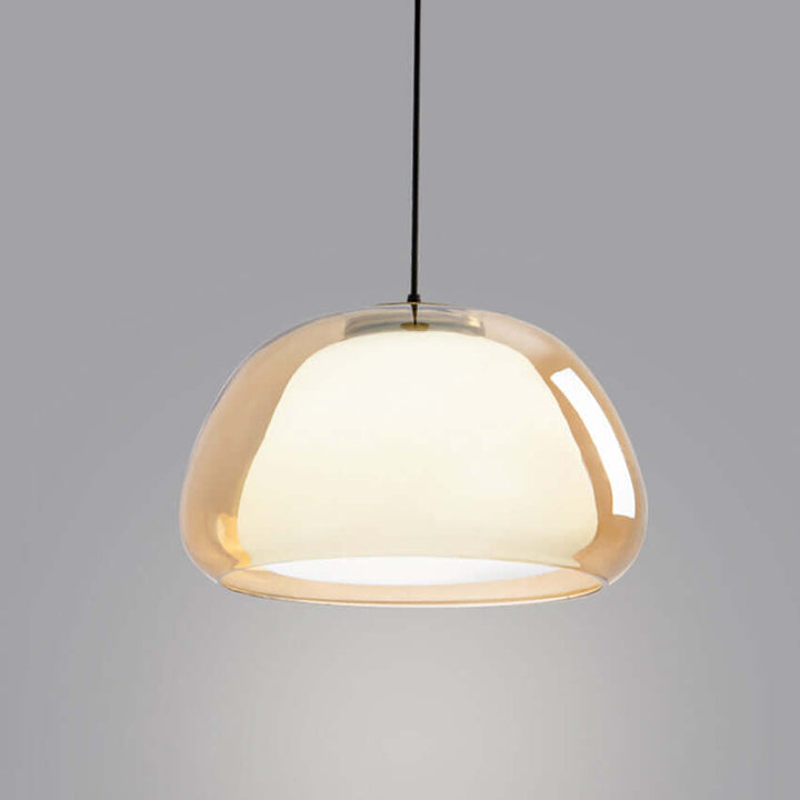 Moderne Milchglas Hängeleuchte Jelly