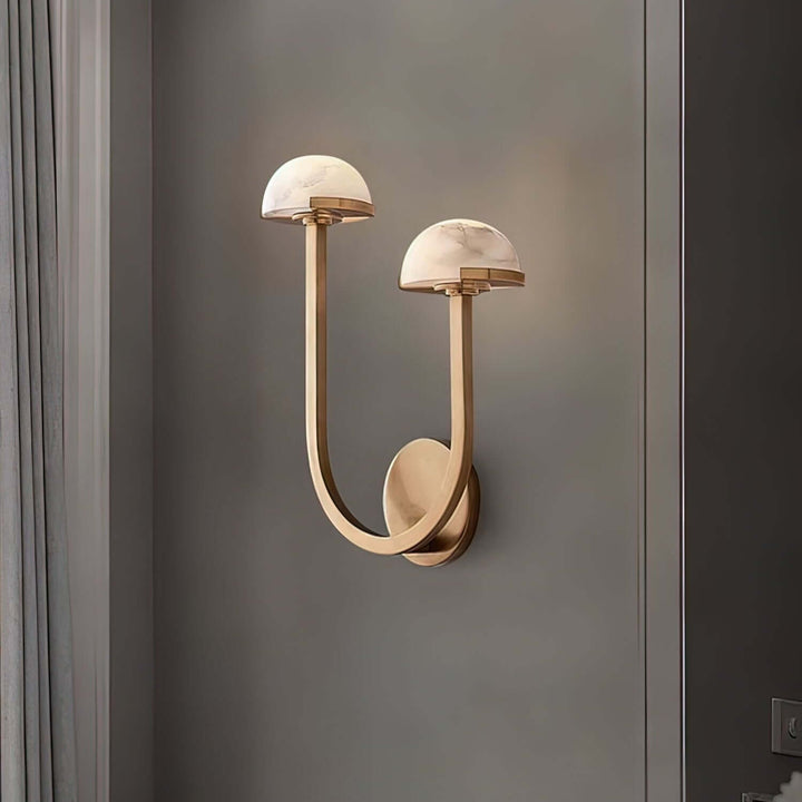 Pilz Alabaster Wandleuchte, Modernes Design