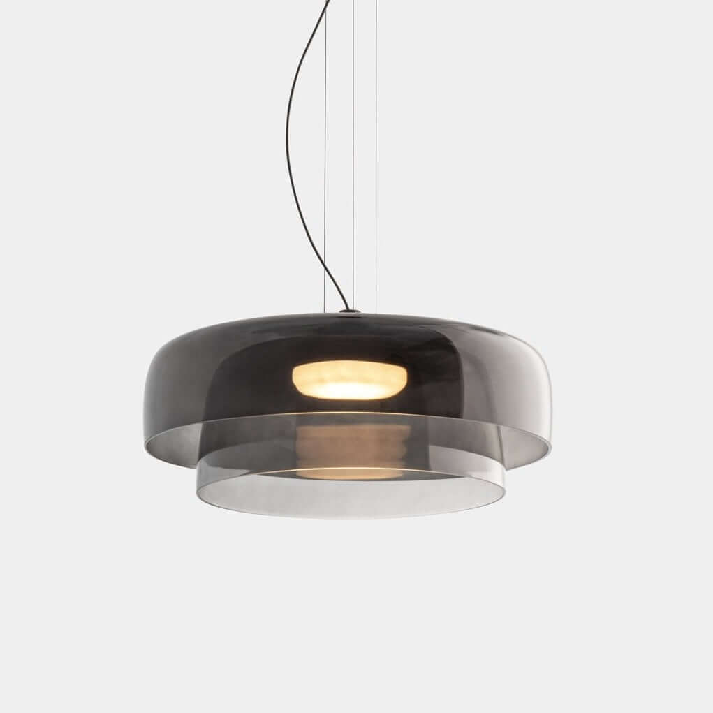 Elegante Glas-Pendelleuchte mit LED