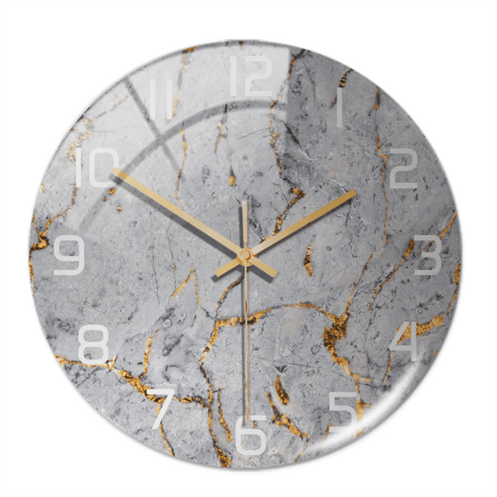 Horloge murale élégante aspect marbre 30 cm