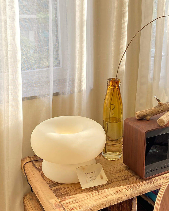 Lampe de table Donut design moderne éclairage intérieur LED