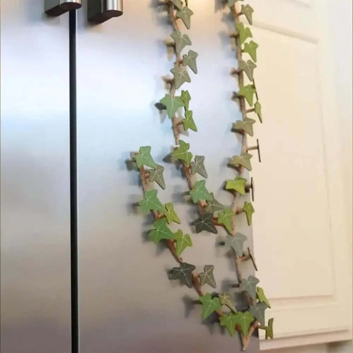 Aimant de réfrigérateur motif lierre - décoratif et pratique
