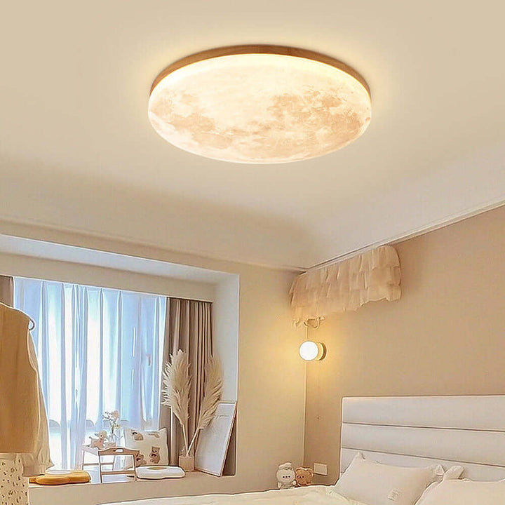 Plafonnier LED en forme de lune