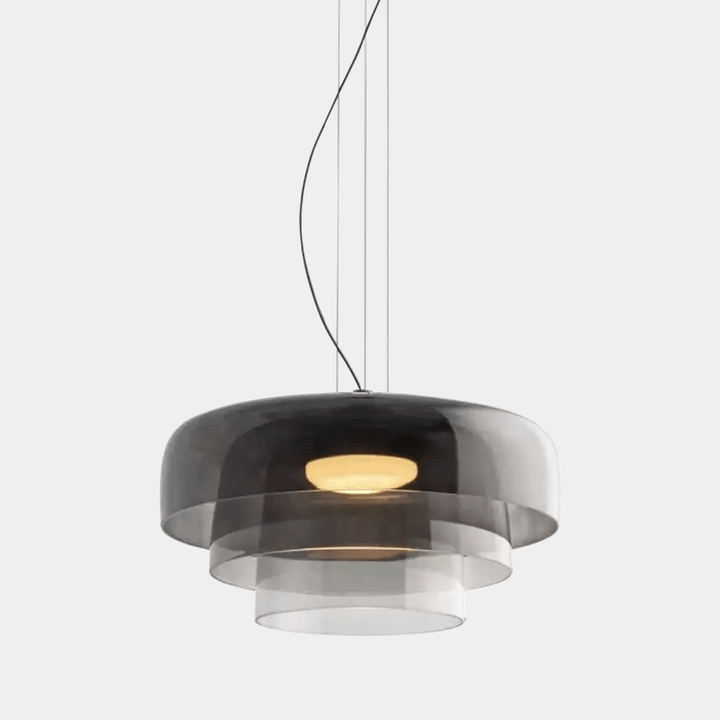 Elegante Glas-Pendelleuchte mit LED