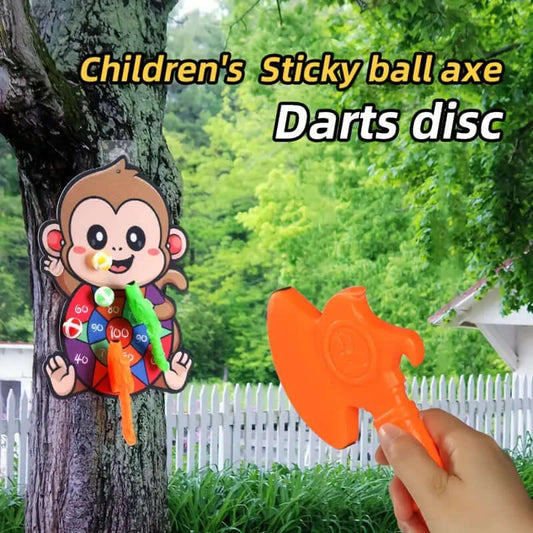 Kinder-Dartspiel Set - Affen-Design Wurfspiel Zielübung