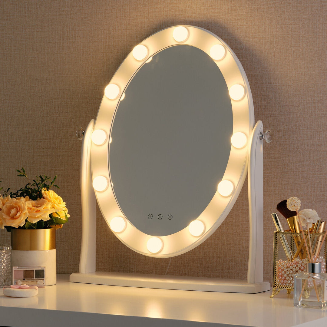 Dimmbare LED-Lampen für Make-up-Spiegel, energiesparend mit drei Lichtmodi für präzises Schminken zu Hause.