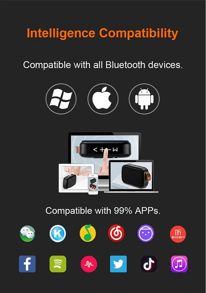 Haut-parleurs Bluetooth stéréo 3D