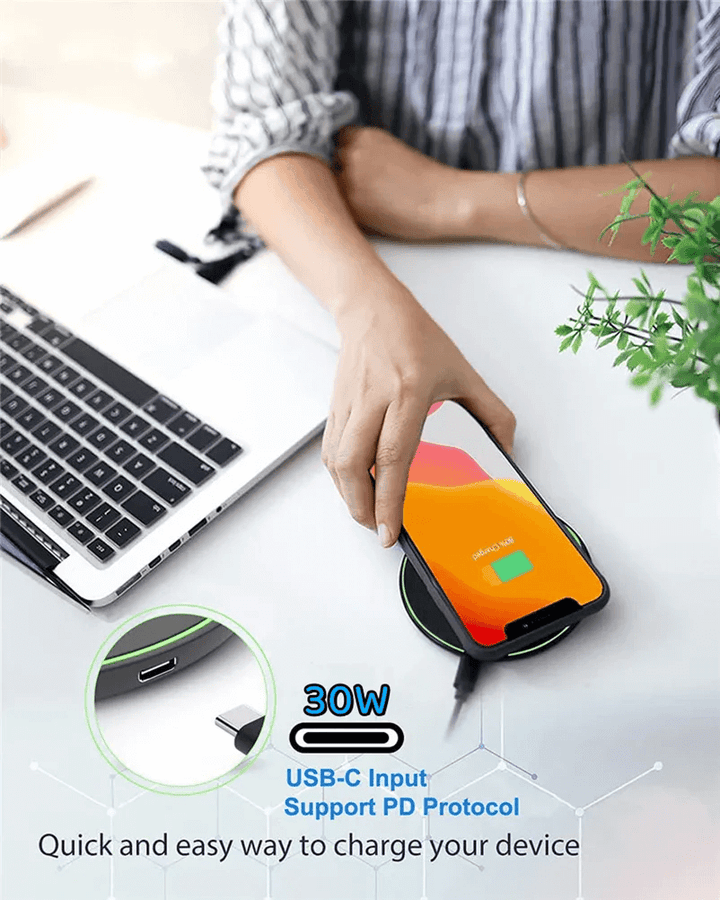 Chargeur sans fil compact 30 W