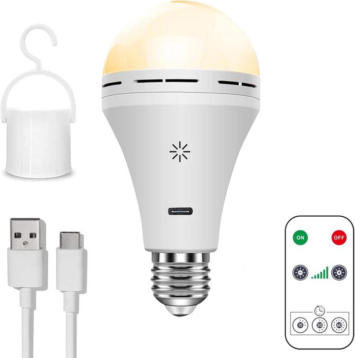 "Drahtlose LED Lampe, USB-aufladbar, Weiß, mit Touch-Steuerung, kompakt, für Innen- und Außeneinsätze, inkl. Fernbedienung"