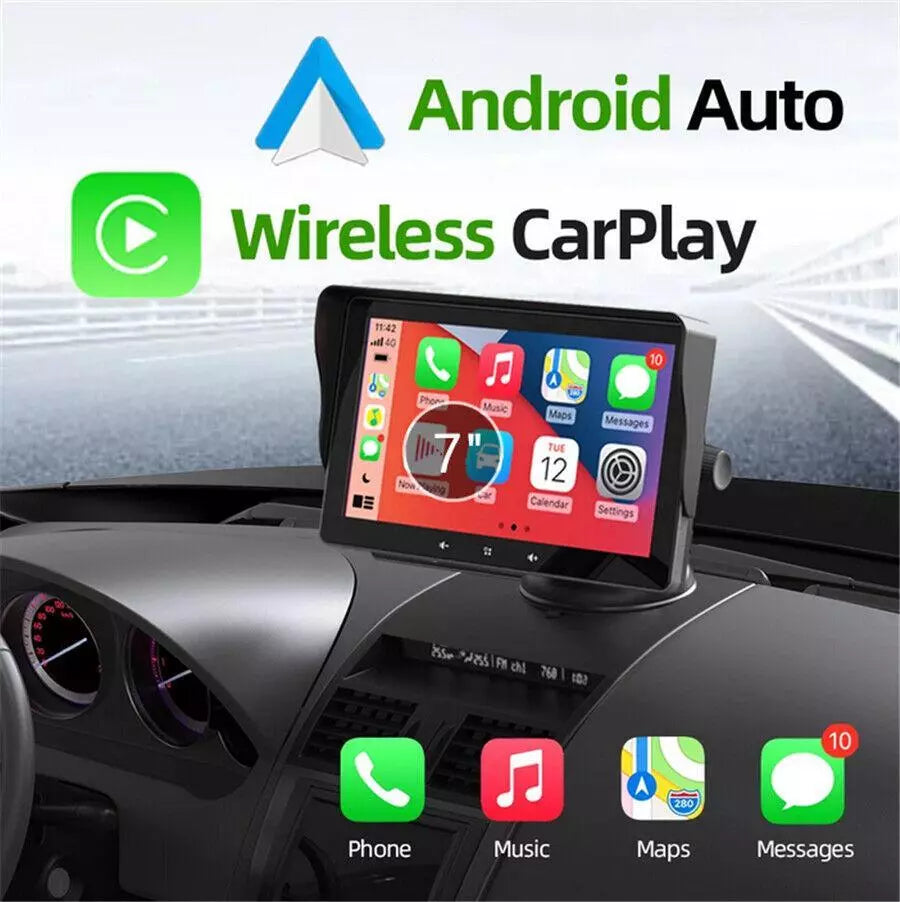 "Drahtloses CarPlay™ System mit Rückfahrkamera, modernem Design im Auto, für Sicherheit und einfache Smartphone-Integration."