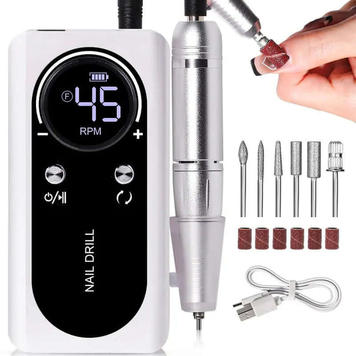 Tragbares Maniküre-Set mit Elektro-Nagelfeile