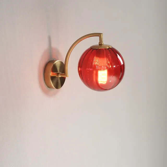 Applique murale moderne en verre, blanc chaud, 25 cm